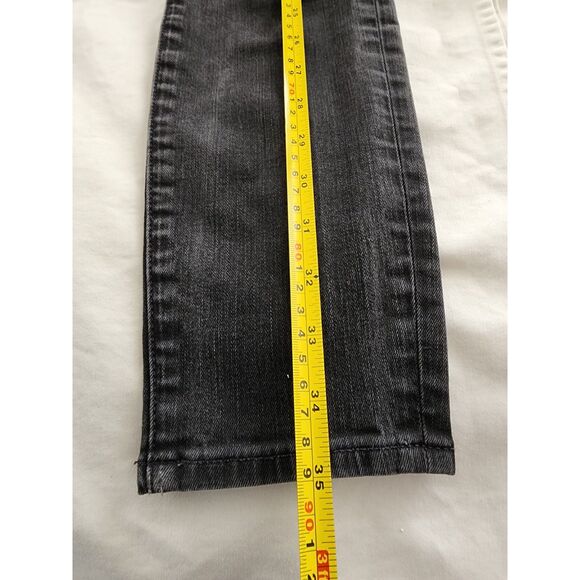 Madewell Skinny Skinny Jeans Dark Wash Sz 27 Biker Moto Zipper Bold Punk Baddie - Picture 10 of 13